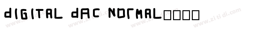 Digital DAC Normal字体转换